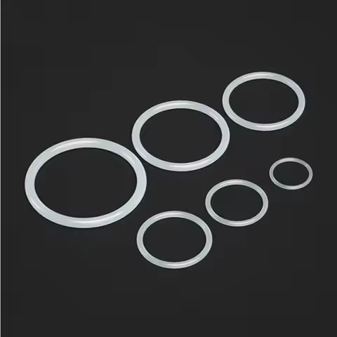 White Silicon Ring Silicone/VMQ O Ring 1mm/2mm/3mm Thickness OD 3~60mm Rubber O Ring Seal Gasket