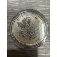 2014 $10 1/2 OZ. FINE SILVER COIN – SILVER MAPLE LEAVES | w/coa in capsule