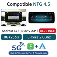 10.25รถยนต์ Android 13/12.3นิ้วหน้าจอสัมผัสรถยนต์สำหรับ Mercedes Benz A B CLA Class W246 2013-2015 NTG 4/5วิทยุติดรถยนต์เครื่องเล่นมัลติมีเดียหน้าจอ WiFi 4G