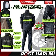 COMOTO ULTIMATE Hoodie Raincoat Rain Coat Motorcycle Baju Hujan Motor Jacket Motor Baju Hujan Waterp