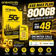 OneXOX 5G Prepaid SIM Card | CelcomDigi 5G | High-speed Data Packages | XOX SIM Card OneXOX Simkad O