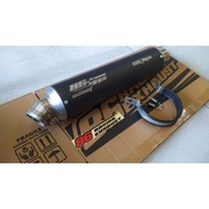 Racingknalpot Original 86 racing exhaust type TR-X 22 black matte inlet 50 mm racing silencer onlykn