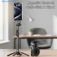 HUMBERTO Telescopic Selfie Stick, Magnetic Handheld Bluetooth Selfie Stick, Extension Pole Portable 