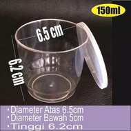 Pudding Cup 150ml plastic Cup with jam lid