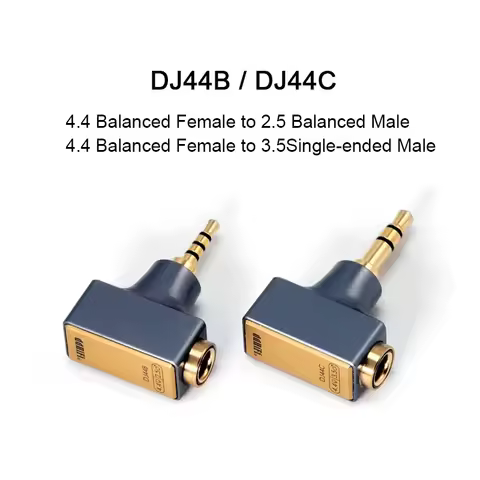 DD ddHiFi DJ44B DJ44C 2.5/3.5mm Male to 4.4mm Female Adapter for FIIO Astell&Kern Earphones hidizs