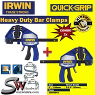 IRWIN COMBO 2X 6"/150MM QUICK-GRIP XP600 X-TREME 250KG PRESSURE #1964711 #10505942 HEAVY DUTY CLAMP