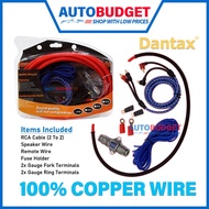 DANTAX DX-4C/8C 4GA 8GA Amplifier Wiring Kit Full Set with Fuse Holder Speaker Amp Kit amplifier pow
