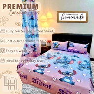 STITCH HEARTS | 3-in-1 Bedsheet Set | Fully Garterized | Canadian Cotton