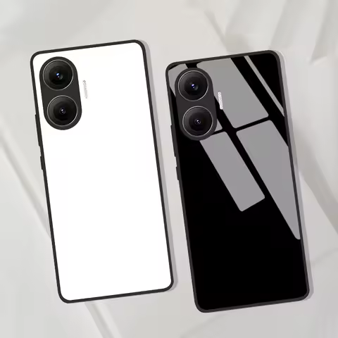 For Xiaomi POCO F7 Case Cover Tempered Glass Cases for POCO F7 POCOF7 Hard Back Bumper Coque Fundas