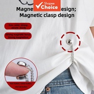 Magnetic Pants Leg Clip Brooch Pins Waist Cincher Adjustable Sew-free Fixing Buckle