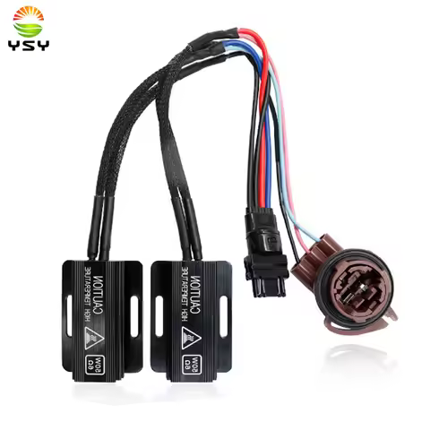 1pcs T25 3157 50W 6ohm Heat Sink LED Front Turn Signal OCB Load Resistor Adapter Anti Hyper Flash Er