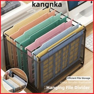 KANGNKA 8pcs Hanging File Divider, A4 Plastic Hanging Folder Separator, Durable Multicolor File Rack
