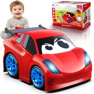 Toys for 3 Year Old Boys Ages 2-4 Remote Control Car for Toddlers 1-3 with Lights and Sounds RC Car