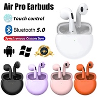 TWS Pro 6 Bluetooth Earphone Touch Control Bluetooth 5.0 Wireless Earbuds Bluetooth Headset With Mic