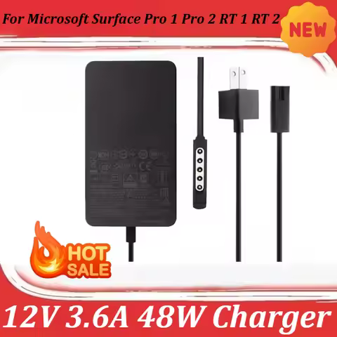 12V 3.6A 48W Charger For Microsoft Surface Pro 1 Pro 2 RT 1 RT 2