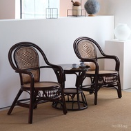 Natural Real Rattan Chair Office Chair Single Chair Leisure Backrest Chair Rattan Chair Elderly Chai