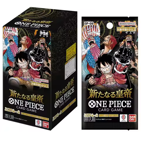 BANDAI ONE PIECE Card Game The New Emperor OP-09 Booster BOX TCG JAPAN Anime Collection Card 6 Cards