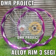 ALLOY RIM EX5/WAVE/LC135/Y125Z/Y15 1.40X17 HUB ALLOY RIM ALLOY FALCON THUNDER / 3 CALIT