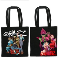 Gorillaz Band Rock Distro Totebag 100% Premium Baby Canvas / Famous Gorillaz Distro Handbag / Gorill