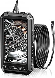 5.0'' IPS Screen Waterproof Industrial Endoscope 8mm Dual Lens 5 Meters Lenght Hard Cable HD1080P Se