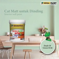 Cat Dalam Berkualiti Baik 5L Emulsion Paint 0146 Dash Of Green 5L 📌 5L Seqa Worldtex Extra 💢 Cat Dal