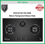 EF 86cm  3 Burner Tempered Glass Cooker Hob Gas Stove EFH 9730 TN VGB