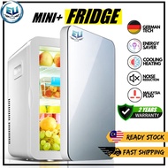 Portable Mini+ Refrigerator | German Cooler | Cooling Drinks Makeup Fridge Cosmetic | Peti Sejuk  Single Door 10 L | EU
