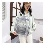 KY/🏅Transparent Backpack Men's and Women's Large CapacityPVCPlastic Jelly Pu Traveling Bag Dust-Free Bag Beach Waterproo
