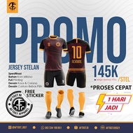Custom Futsal Jersey (Can Unit) Futsal Jersey / Badminton / Full Printing Premium Milano Ball