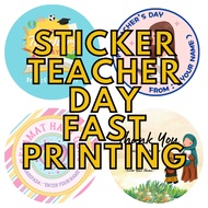 Teacher's Day Sticker / Sticker Hari Guru/ Goodies Sticker /Custom Sticker/ Selamat Hari Guru