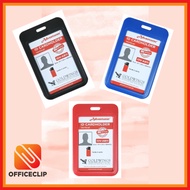OfficeClip Adventurer ID Card Holder Vertical - IDV-AB11