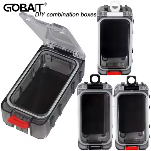 Free Combination Boxes Trinity Luminous Seal Ring 3M Magnet Gum Waterproof Cube Bait Container Fishi