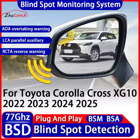 BSD BSM Blind Spot Detection Monitoring Warning System Change Lane Assistance For Toyota Corolla Cro