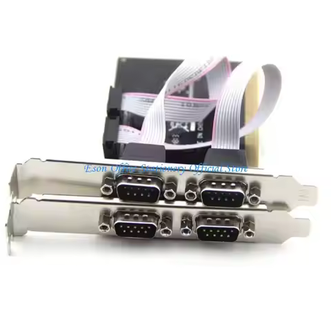 G8DC PCIE to 4 Independent Port Serial Port COM to 9Pin RS232 Expansion Card Serial Controllers Card