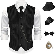1920s Mens Costume,Roaring 20s Costumes for Men Accessories Set,Gatsby Gangster costume 1920s Mens O