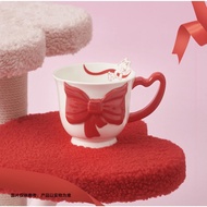 Starbucks 2024 Starbucks Series Valentine's Day Gift Cat Bow Cat Ribbon Modeling Mug