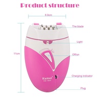 MEGA Kemei-189A USB Rechargeable Epilator Women Electric Hair Remover Female Epilator Face / Leg Dep