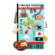 Vinyl Sticker Country Japan Sticker Suitcase Outdoor Travel Sticker