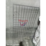 Grid wall wire mesh iron ram accessories 120x60 120 x 60 black