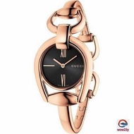 代購Gucci 古馳手錶 女生玫瑰金鑲鑽手鐲腕錶  時尚潮流奢華鋼鏈石英女錶YA139507