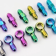 GR5 TC4 Titanium Brake Hose Fittings Adapter AN3-AN3 Brake Hose Clutch Line Adapter Fitting brake fi