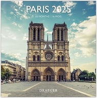 Large Wall Calendar 29 x 29 cm 2025 - September 2024 to December 2025 - Paris