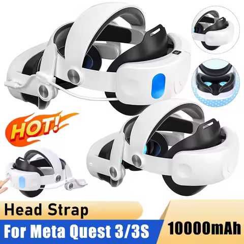 Head Strap For Meta Quest 3/Quest 3s 10000mAh Battery Head Strap Replacement Elite Strap for Meta Qu