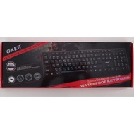 Oker keyboard กันน้ำ /kb-318