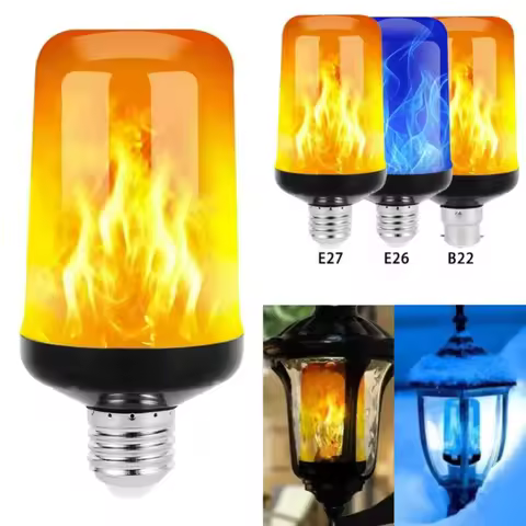 Creative Flame 6W E27 E26 B22 LED Light Torch Fire Lamp Flame Effect Light Bulb Flickering Emulation