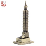 Lovoski Bronze Taipei 101 Tower Building Architecture Model of  Desktop Ornament Travel Souvenir Gif