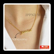 Antirust titanium Name necklace Name necklace titanium Steel Name necklace