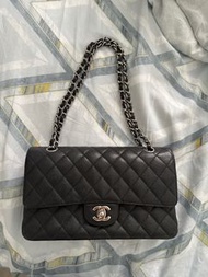 Chanel classic flap 25cm 銀扣