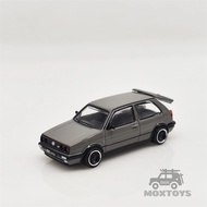 POP đua 1:64 Golf GTI MK2 màu xám đua WRC 1986 mô hình đúc khuôn xe