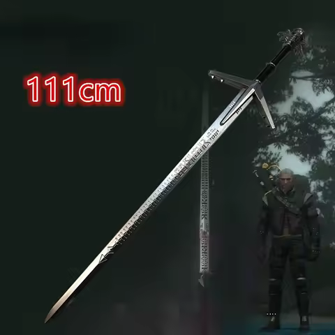 1:1 Wild Hunt Sword Aerondight Sword arms Cosplay White Wolf Prop Role Play Gift Safety PU Wizard Er